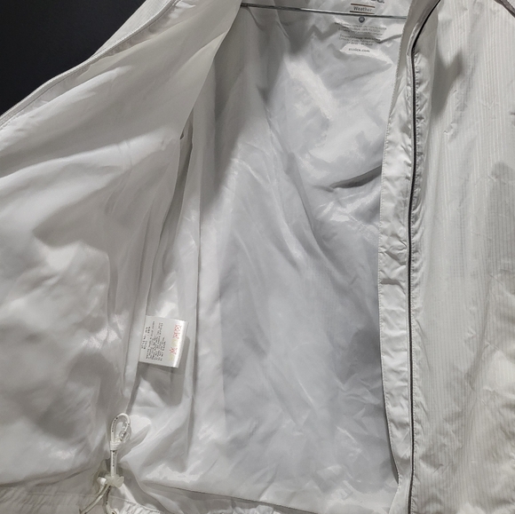 Sunice Weather Golf Rain Wind Jacket Short Sleeve White Gray Sz XS - Picture 14 of 14
